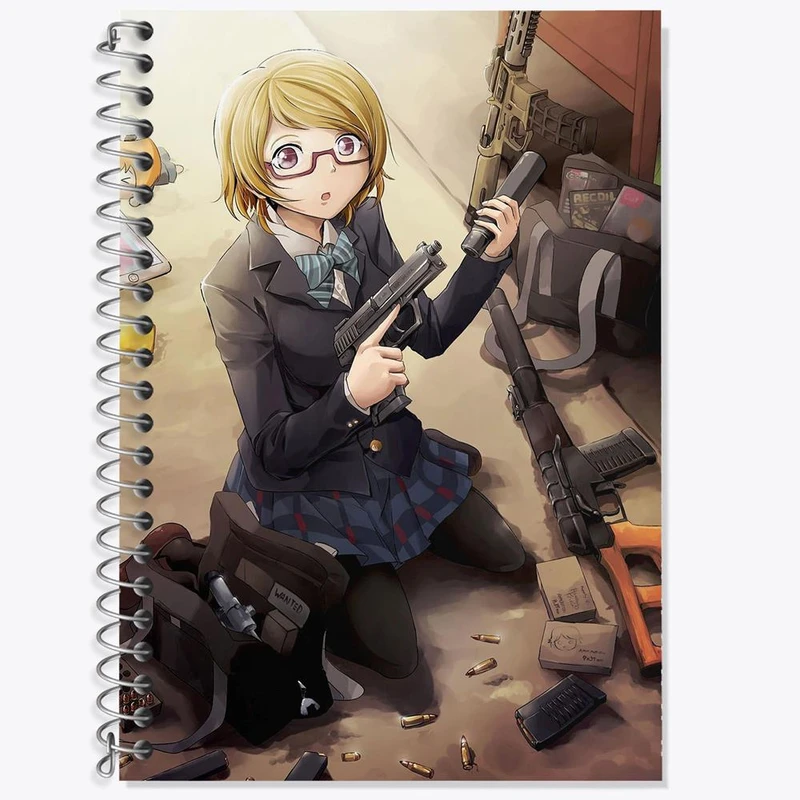 دفتر لغت 50 برگ خندالو مدل هانایو انیمه مادوکا مجیکا Madoka Magica کد 18410