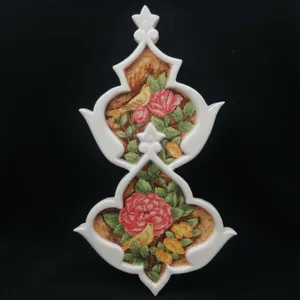 دیوارکوب سرامیکی هیوا طرح گل و مرغ کد 11114943