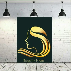 تابلو بوم طرح آرایشگاه زنانه مدل لوگو آرایشگاه کد SDB2042