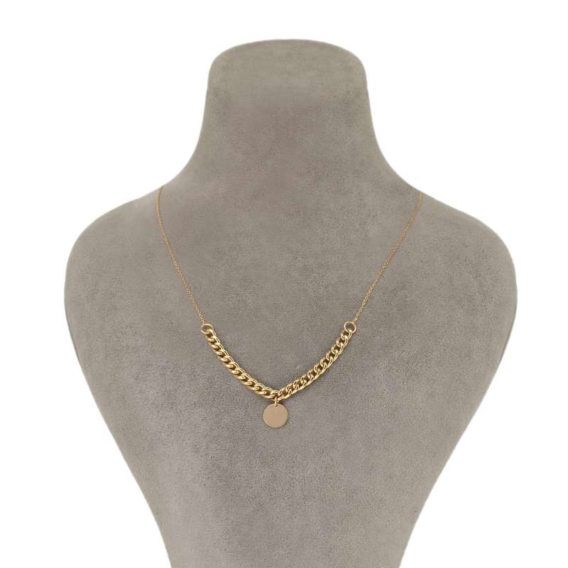 گردنبند طلا 18 عیار زنانه ماوی گالری مدل سکه گردنبند طلا 18 عیار زنانه ماوی گالری مدل سکه