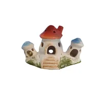 ماکت تزیینی آکواریوم مدل کلبه قارچی