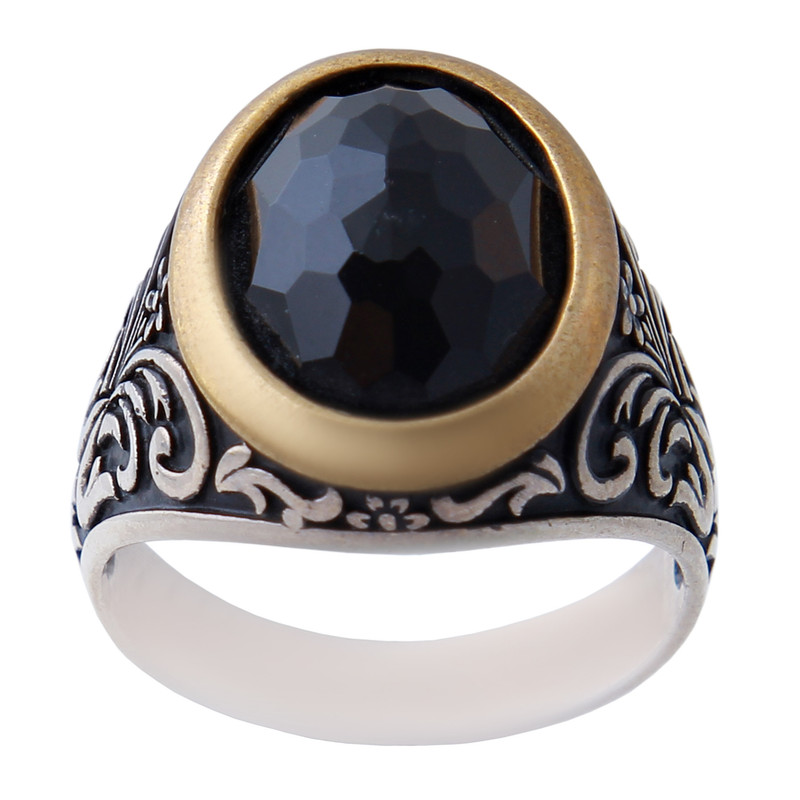  انگشتر نقره مردانه بازرگانی میلادی کد AM_815