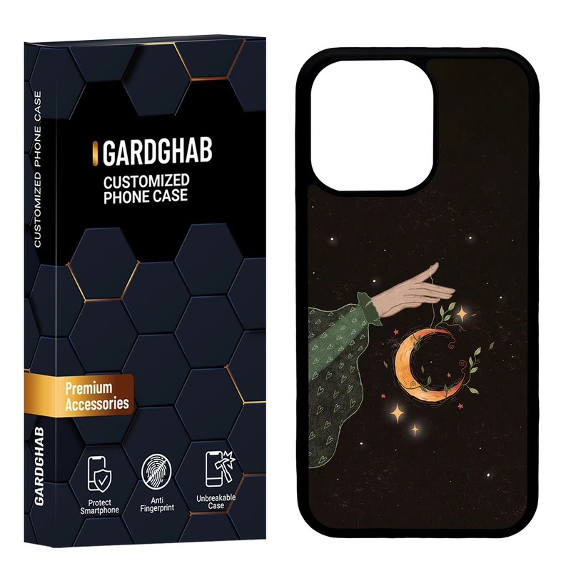 کاور گارد قاب مدل پشت گلس هنری مناسب برای گوشی موبایل اپل iPhone 13 Pro