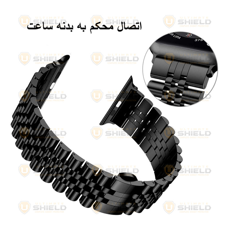 بند آلتیمیت شیلد مدل 5Lux مناسب برای اپل واچ Series 1 Aluminum 42 / Series 2 42mm / Series 3 42mm به همراه کاور