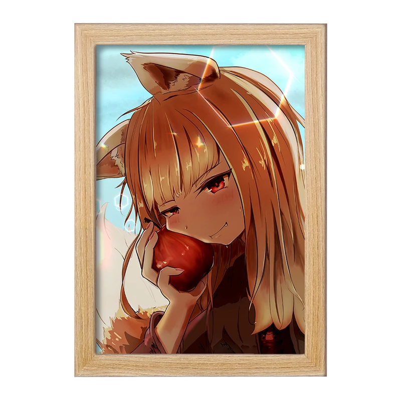 تابلو خندالو مدل هولو انیمه ادویه و گرگ کد 36128