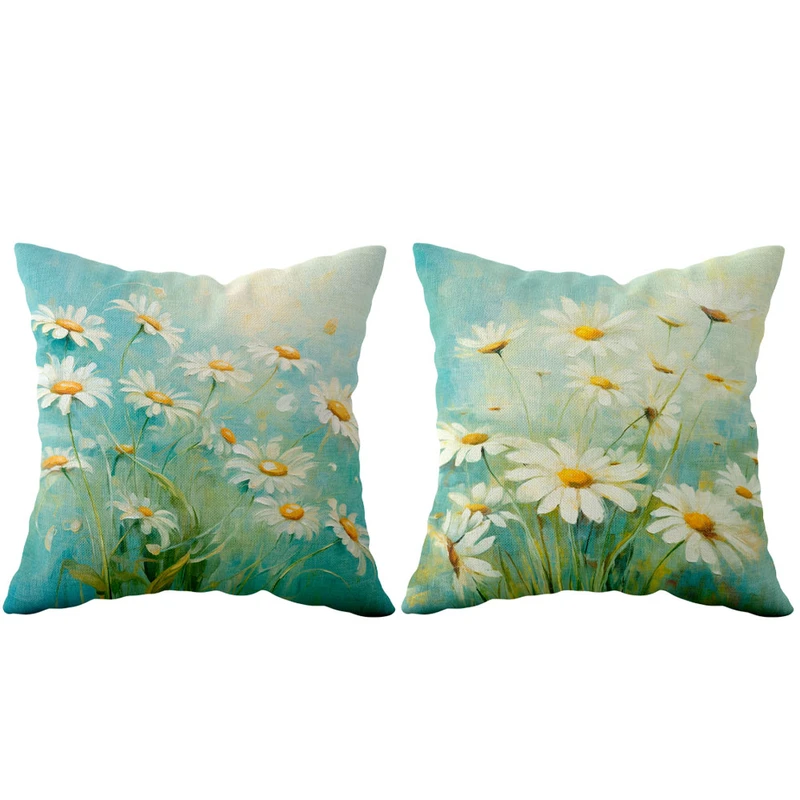 کاور کوسن مدل بابونه وحشی کد F2K1111-1144 مجموعه دو عددی