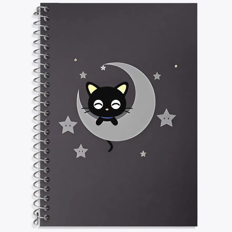 دفتر لغت 50 برگ خندالو طرح گربه بامزه کد N3376