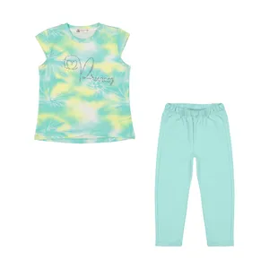 ست تی شرت و شلوار دخترانه نونا مدل 2211437-53