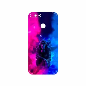 MAHOOT Smoke Rainbow Digital Art 2 Cover Sticker for Huawei Y6 2018