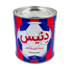 پوشرنگ روغنی براق آلکیدی قهوه ای روشن دنیس مدل 225 وزن 980 گرم