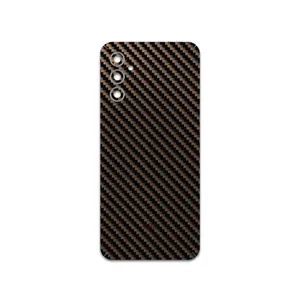 MAHOOT Glossy-Brown-Fiber Cover Sticker for Samsung Galaxy M13  India