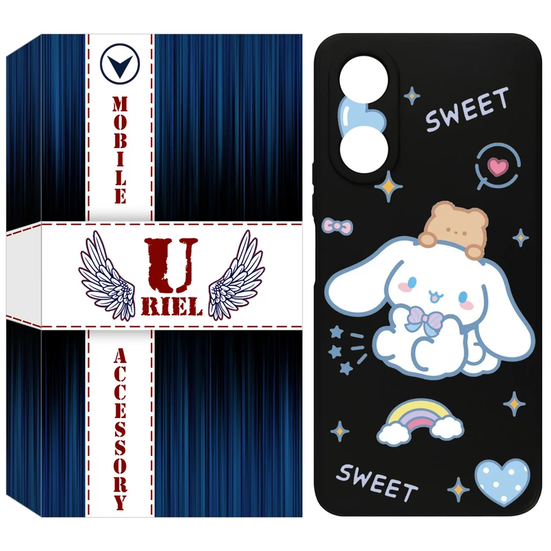 کاور یوریل قاب مدل KSH کد 24 طرح خرگوش بامزه مناسب برای گوشی موبایل آنر X5 Plus