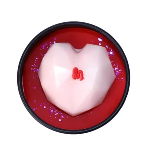 شمع دست ساز مدل قلب