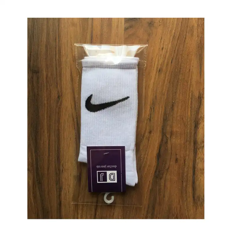 جوراب ورزشی مردانه مدل ساق بلند کد NIK-WH1 رنگ سفید