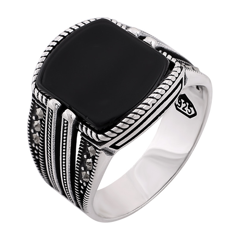 انگشتر نقره مردانه کد R3187