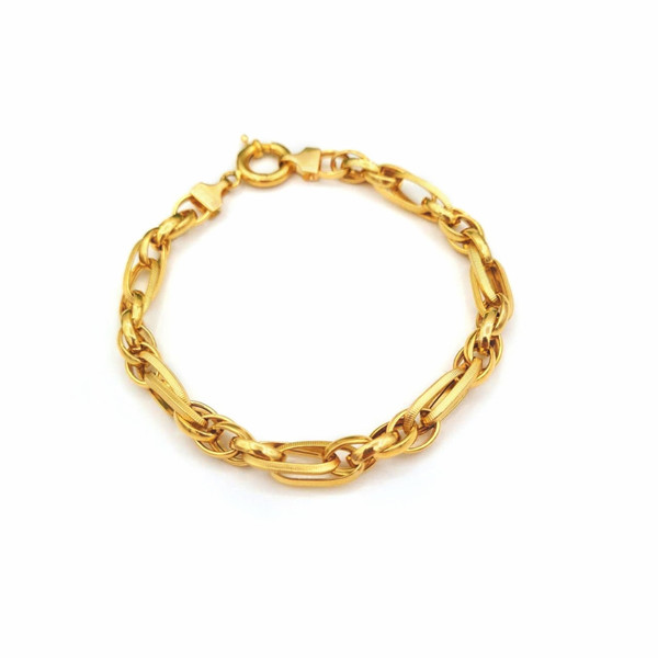 دستبند طلا 18 عیار زنانه مدل حلقه ای 