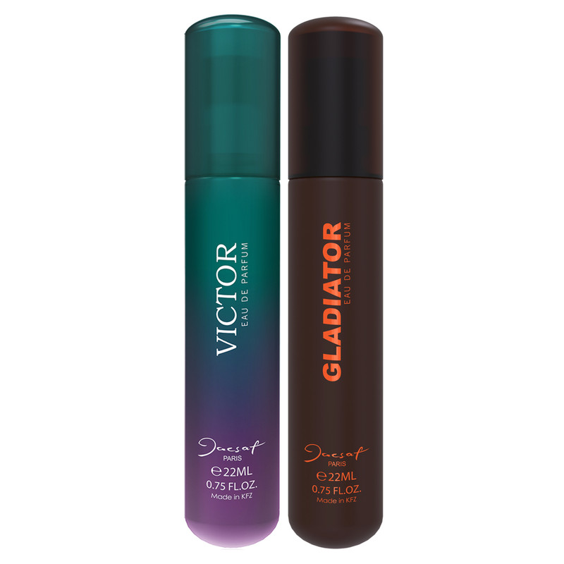 عطر جیبی مردانه ژک ساف مدل Victor حجم 22 میلی لیتر به همراه عطر جیبی مدل Gladiator حجم 22 میلی لیتر