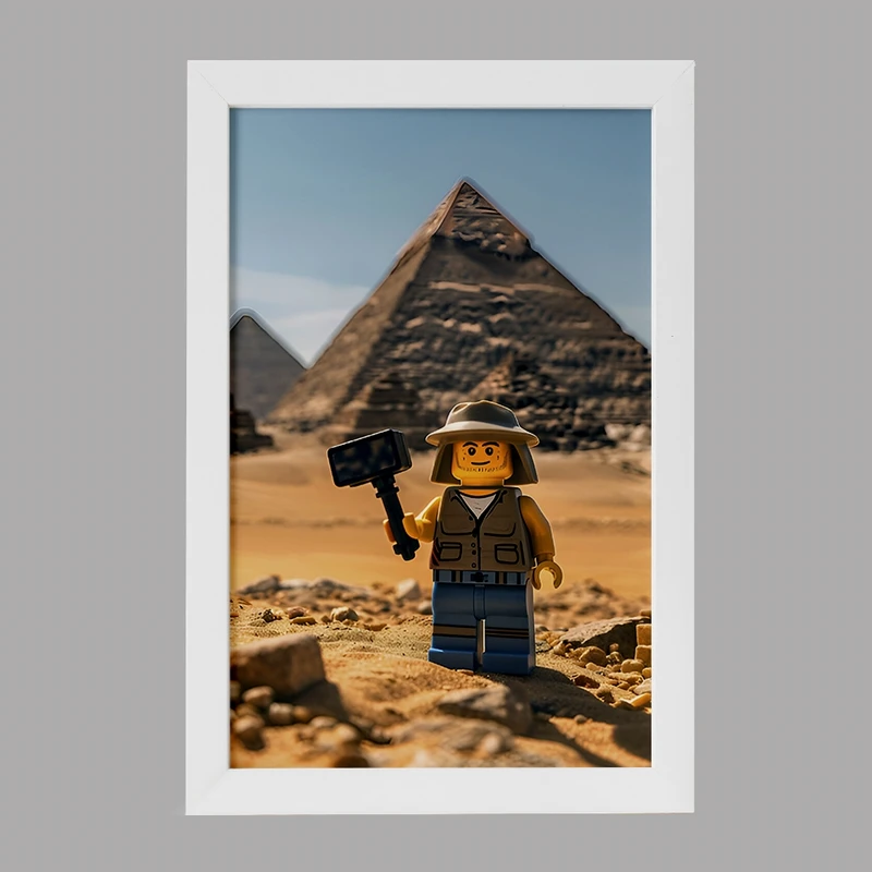 تابلو خندالو مدل لگو باستان شناس کد F6560