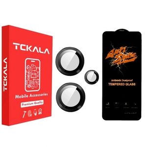 محافظ لنز دوربین تیسیکالا مدل رینگی مناسب برای گوشی موبایل شیائومی Redmi Note 14 4G به همراه محافظ صفحه نمایش