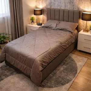 تخت خواب چوبی یک و نیم نفره مدل نیایش 1174 سایز 200×120 سانتی متر