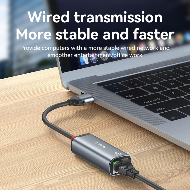 کارت شبکه USB 3.0 / USB-C یسیدو مدل H8Z6