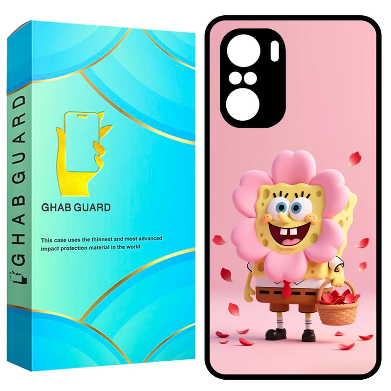 کاور قاب گارد طرح باب اسفنجی مدل GCHPF3 مناسب برای گوشی موبایل شیائومی Poco F3 / Redmi K40 / Redmi K40 Pro 