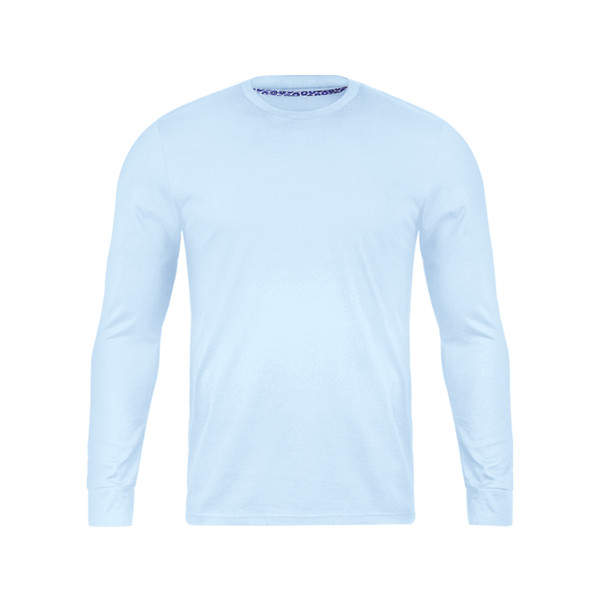 تی شرت آستین بلند مردانه رانژ مدل ساده 23RA05 - 412 رنگ آبی