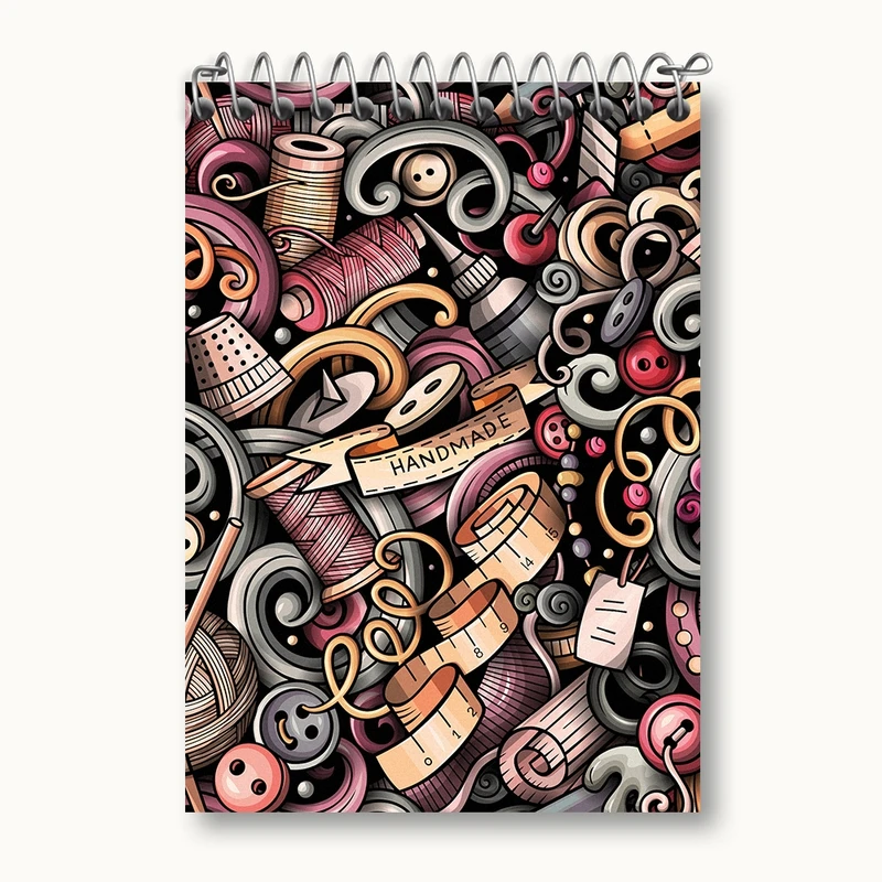 دفتر یادداشت 50 برگ خندالو مدل خیاطی کد N526