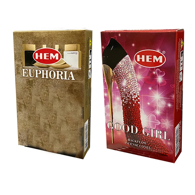 عود هم مدل آبشاری رایحه ایفوریا و گود گرل دو بسته 10 عددی