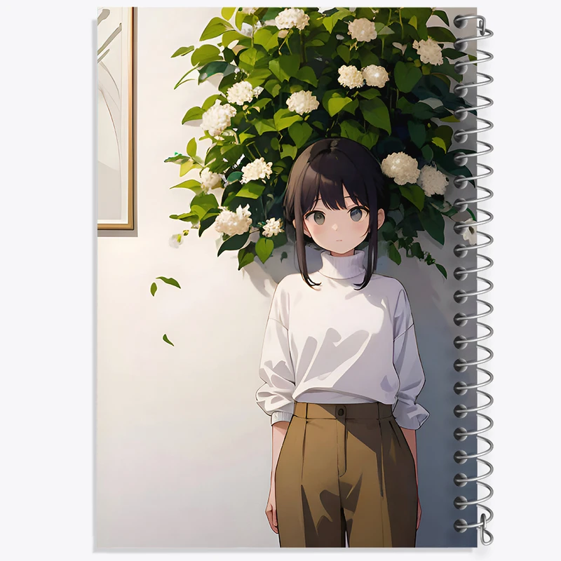 دفتر شطرنجی 50 برگ خندالو طرح دخترانه کد N4398