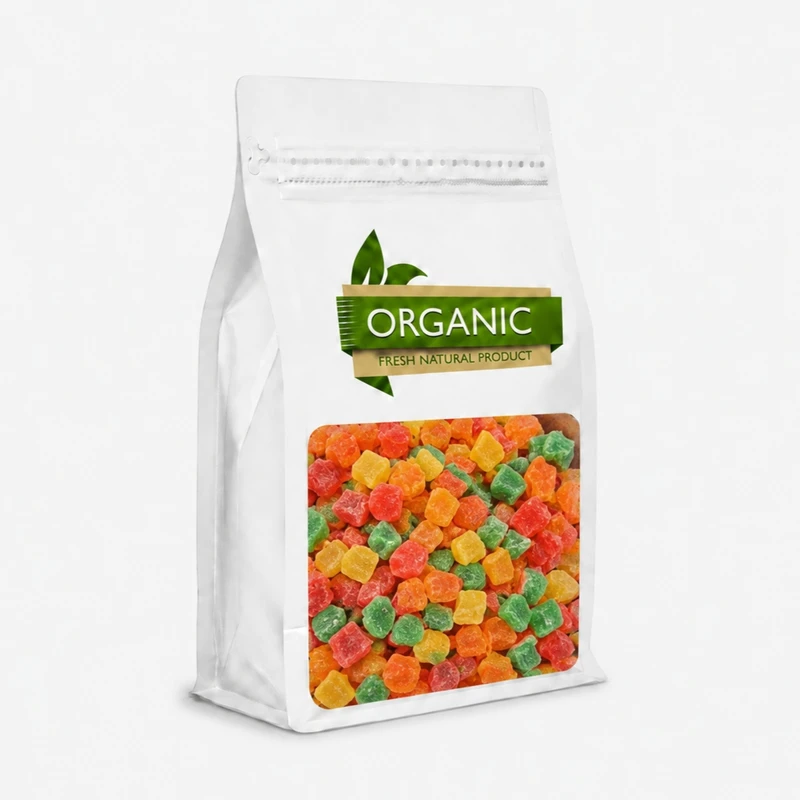 حبه آناناس رنگی ارگانیک - 500 گرم