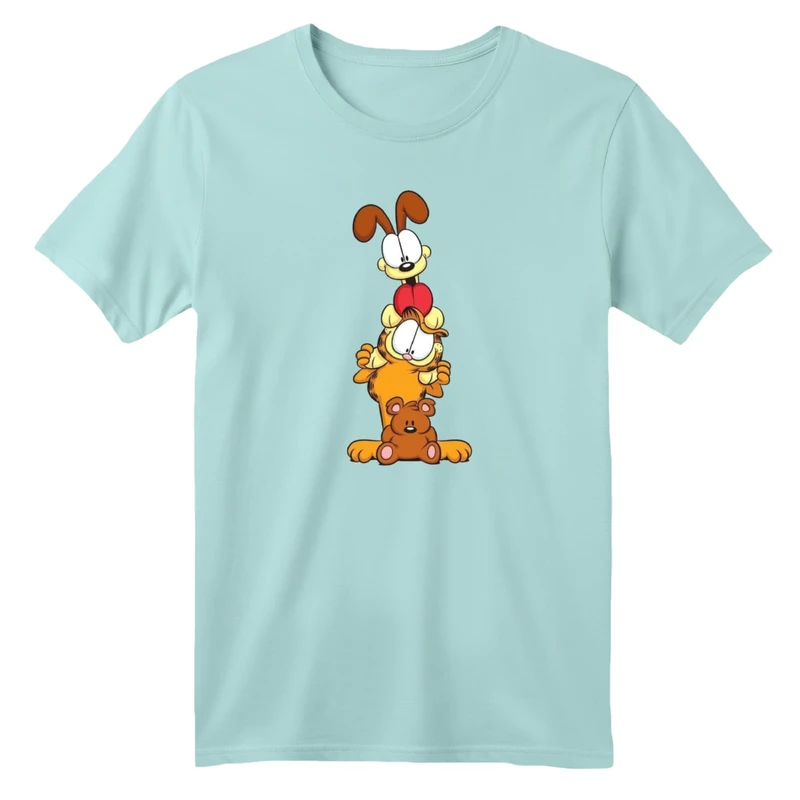 تی شرت آستین کوتاه بچگانه مدل گارفیلد و دوستان