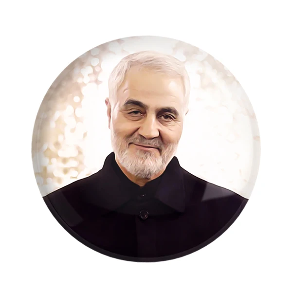 مگنت خندالو طرح سردار قاسم سلیمانی کد 2604