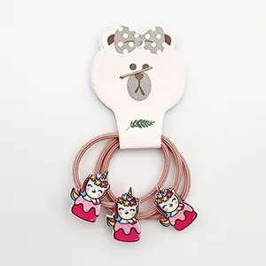 کش مو دخترانه مدل یونیکورن کد KSH629S بسته 3 عددی