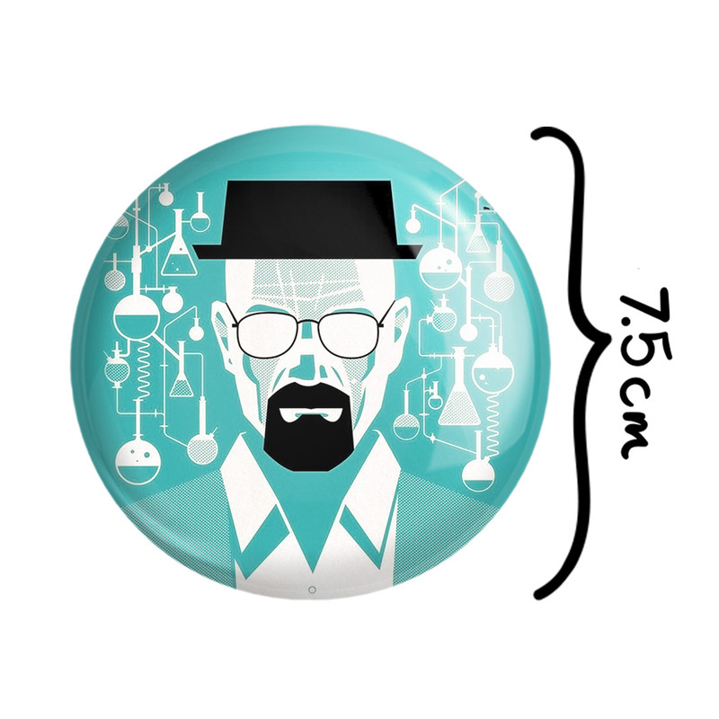 آینه جیبی خندالو طرح سریال بریکینگ بد Breaking Bad مدل تاشو کد 13290