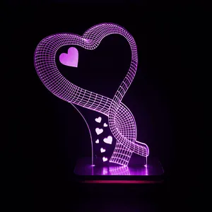  چراغ خواب سان لیزر طرح عاشقانه قلب مدل تک رنگ کد 1077