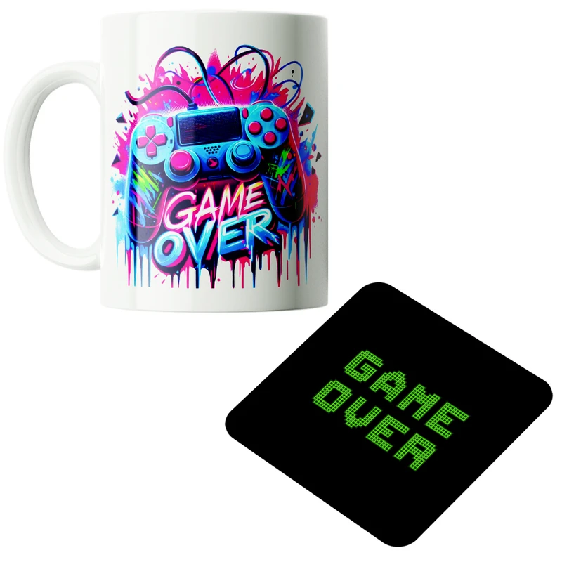 ماگ پاد آفرین مدل گیم دسته بازی گیمینگ گیمر کد PZ392 به همراه زیرلیوانی