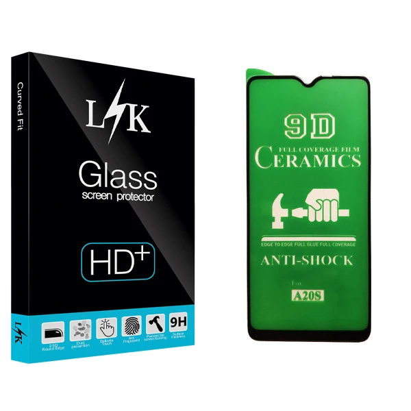 محافظ صفحه نمایش سرامیکی ال کی مدل Hard glass مناسب برای گوشی موبایل سامسونگ Galaxy A20s