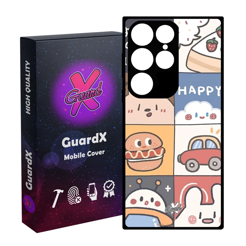 کاور گارد ایکس طرح دخترانه مدل Glass10513 مناسب برای گوشی موبایل سامسونگ Galaxy S24 Ultra