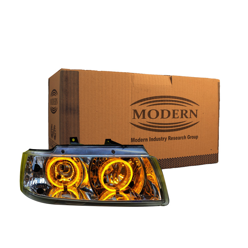 چراغ جلو خودرو گروه پژوهش صنعت مدرن مدل حلقه 3D مناسب برای سمند بسته دو عددی