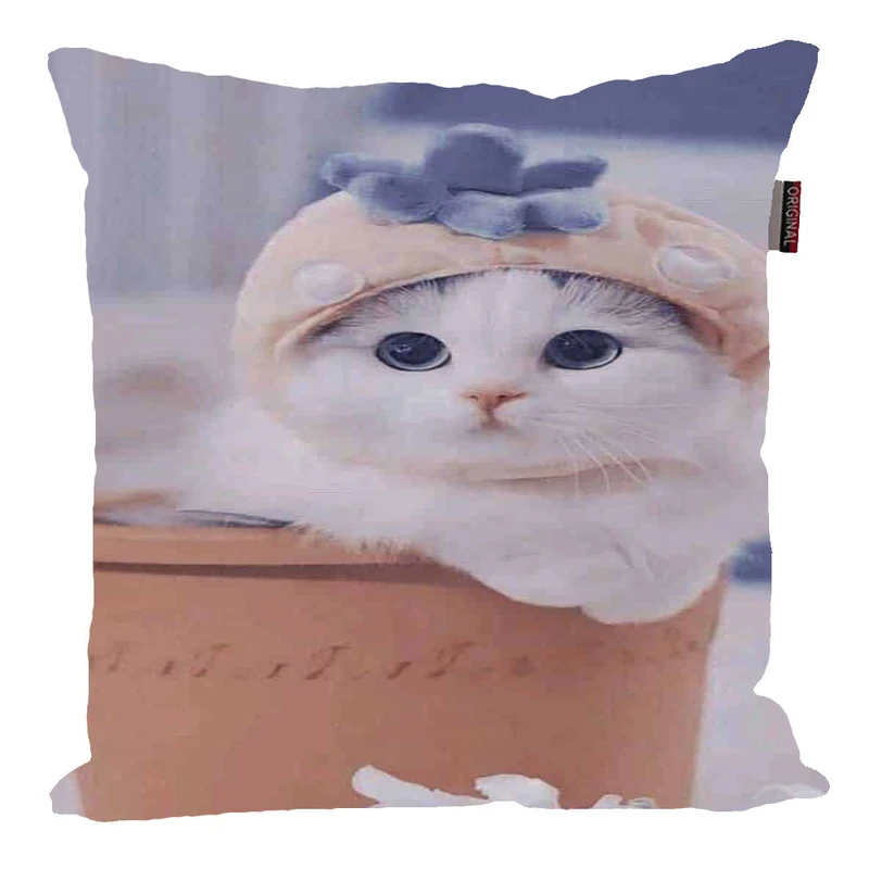 کوسن ناریکو مدل فانتزی طرح گربه کد 02222