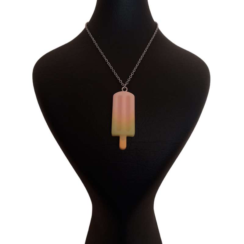 گردنبند دخترانه مدل بستنی چوبی یخی