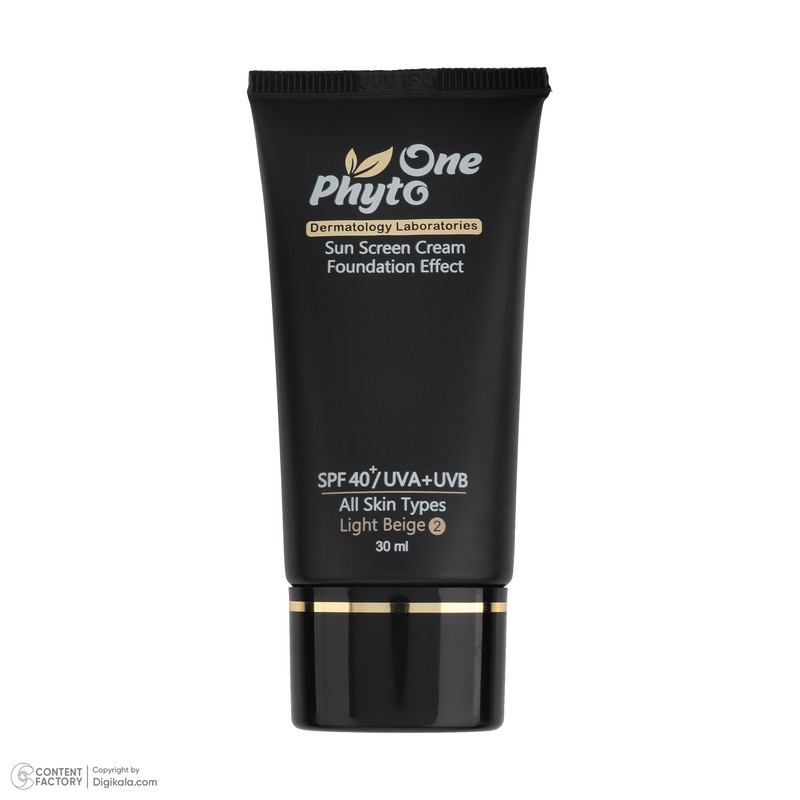 کرم ضد آفتاب رنگی فیتو وان SPF 40 مدل 981 ‌حاوی ‌محافظ UVA و UVB مناسب انواع پوست‌ حجم 30 میلی‌لیتر