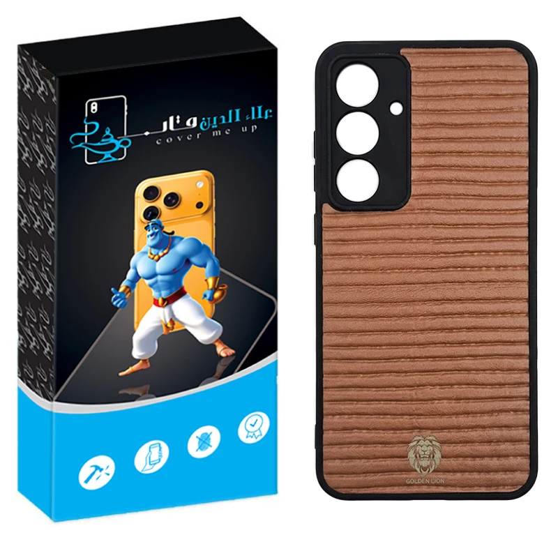کاور علاالدین قاب طرح چرم مناسب برای گوشی موبایل سامسونگ Galaxy S24 FE