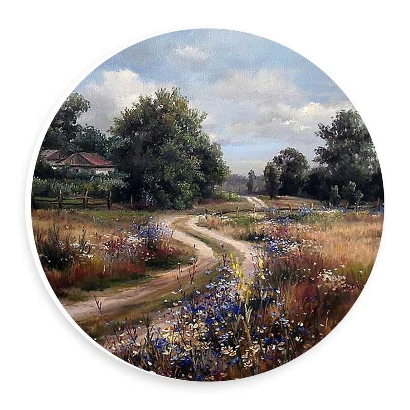 دیوارکوب طرح نقاشی جاده ای در مزرعه مدل wtb911