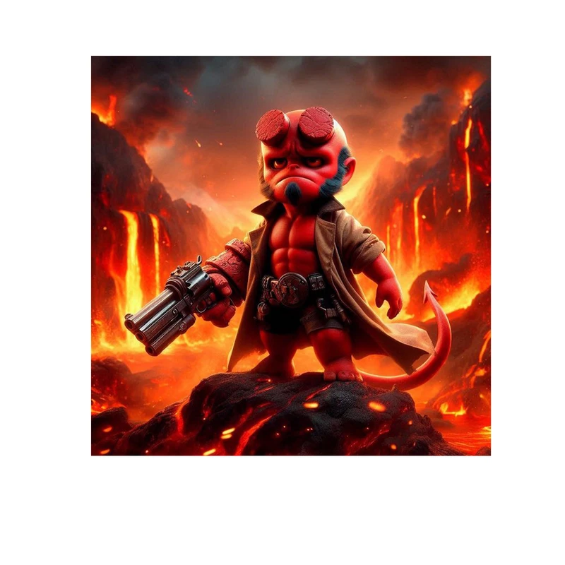 استیکر لپ تاپ و موبایل مدل سریال طرح فیلم پسر جهنمی hellboy کد 2180