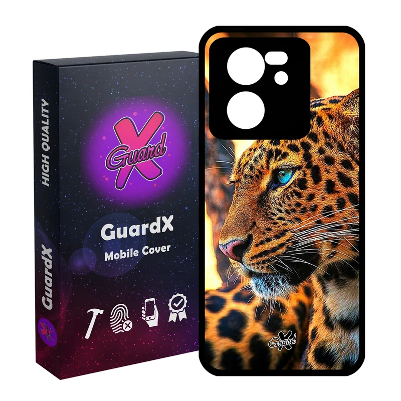 کاور گارد ایکس طرح پلنگ مدل Glass10237 مناسب برای گوشی موبایل شیائومی 13T/13T Pro/Redmi K60 Ultra