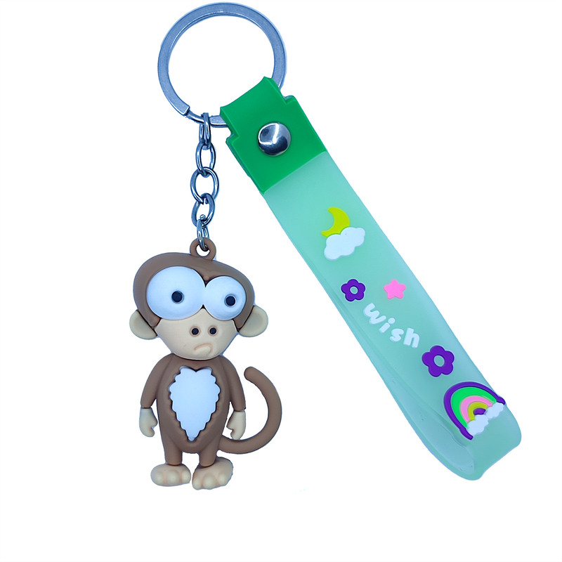 جاکلیدی دخترانه مدل  سیلیکونی طرح میمون