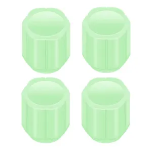 سر والف لاستیک خودرو مدل POLYGONAL-GREEN بسته 4 عددی