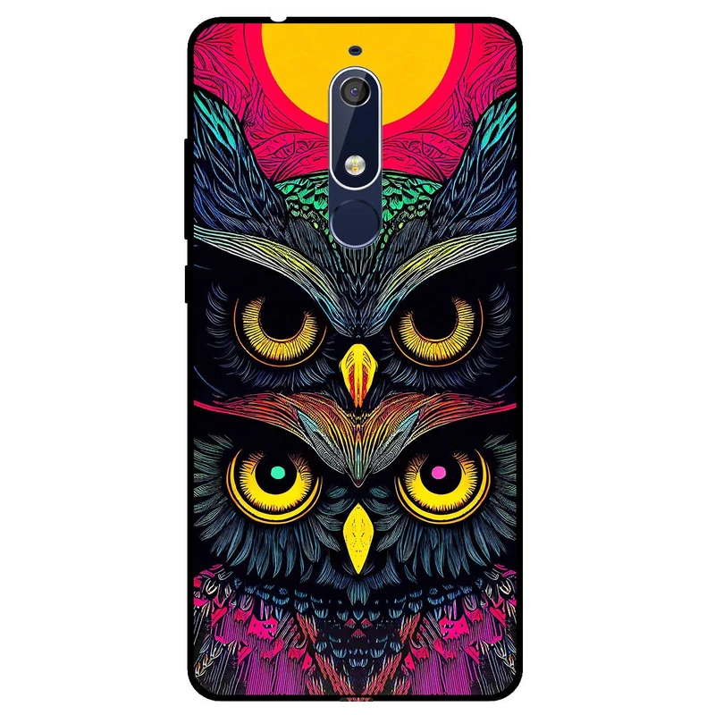 کاور مگافون طرح جغد مدل 1904 مناسب برای گوشی موبایل نوکیا 5.1      